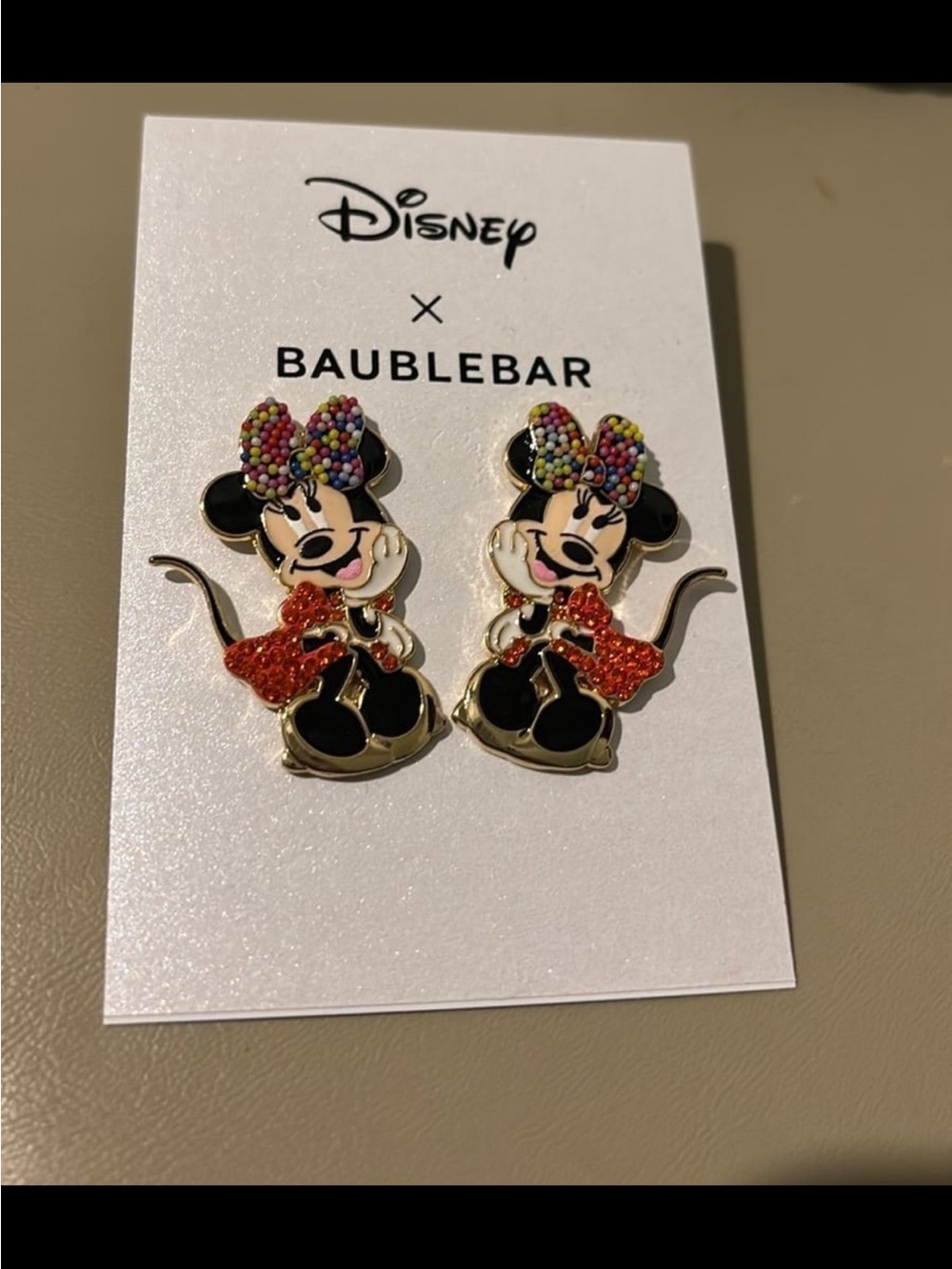 BaubleBar x Disney Minnie Earrings